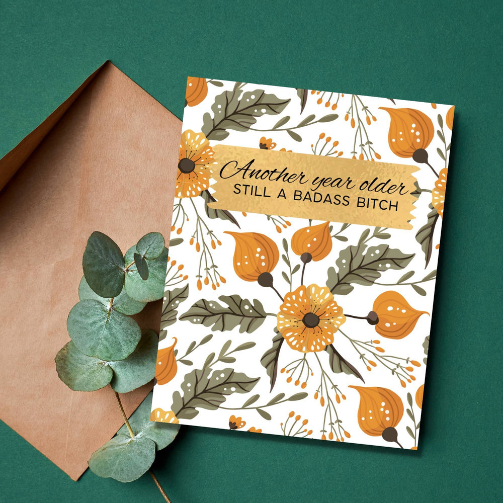 Sassy birthday greeting card for her
