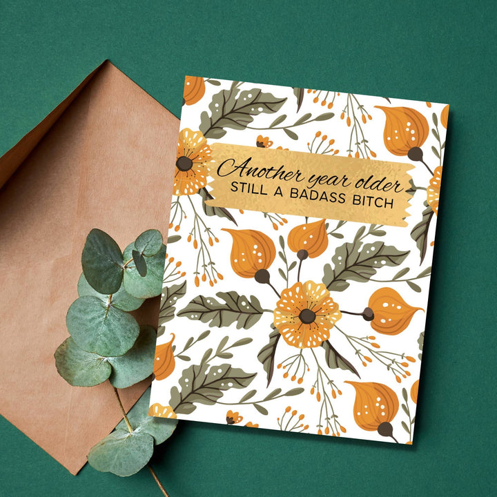 Sassy birthday greeting card for her
