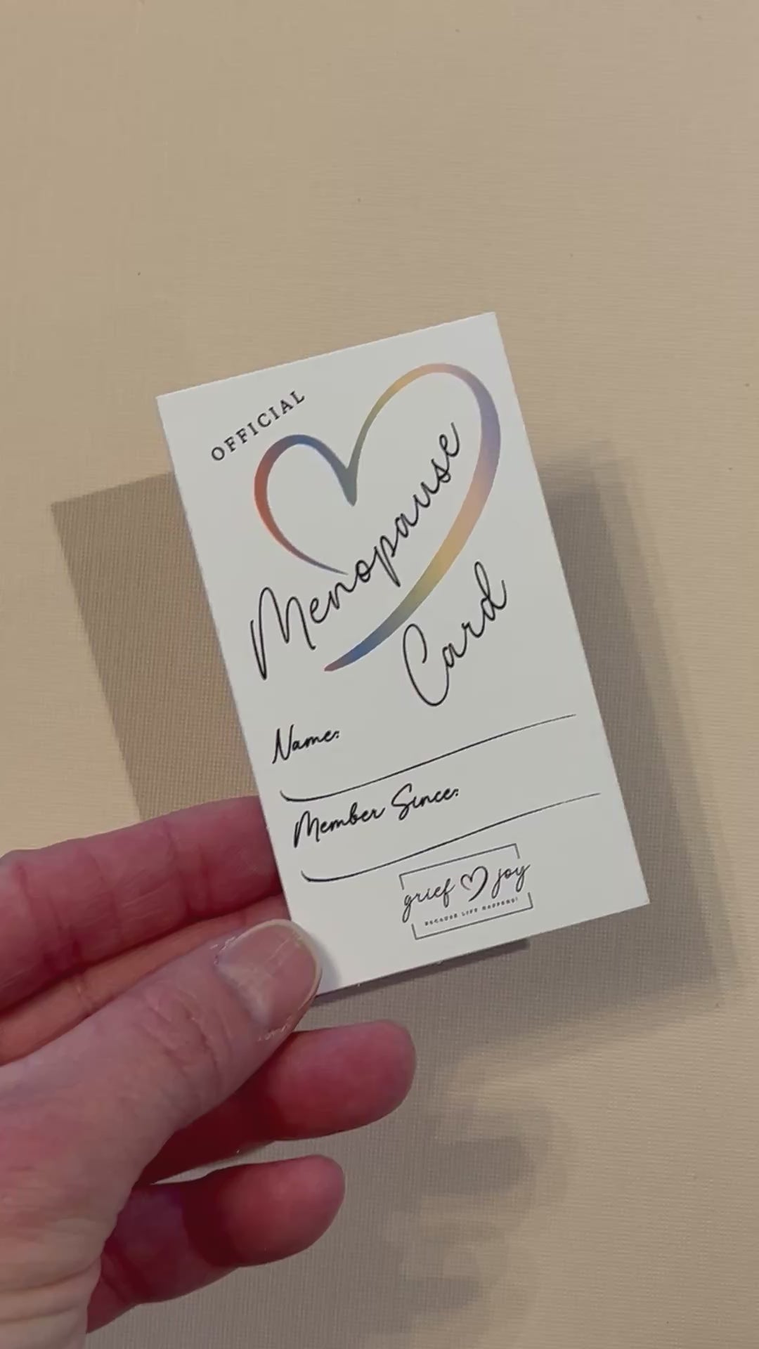 Official Menopause Card | Funny & Supportive Gift for Menopause Moments